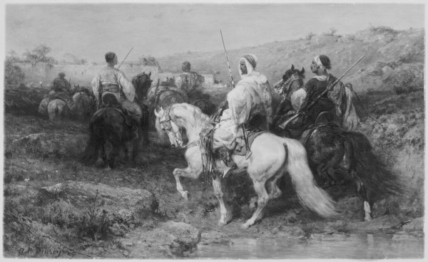 Arabs on the March by Adolf Schreyer